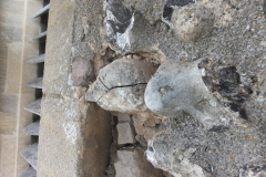 Water penetration has contributed to some flints cracking, these will need replacing