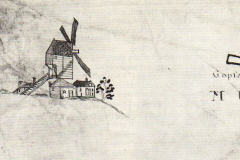 Detail from a plan of land in Great Chishill, 1769