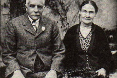 Joseph Pegram (1859-1935) with his wife at their Golden Wedding Anniversary